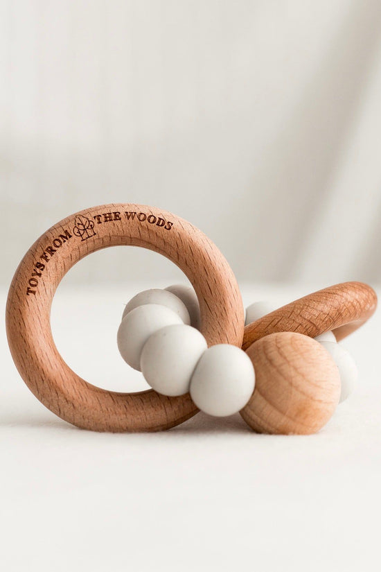 Wooden Baby Rattle Teether