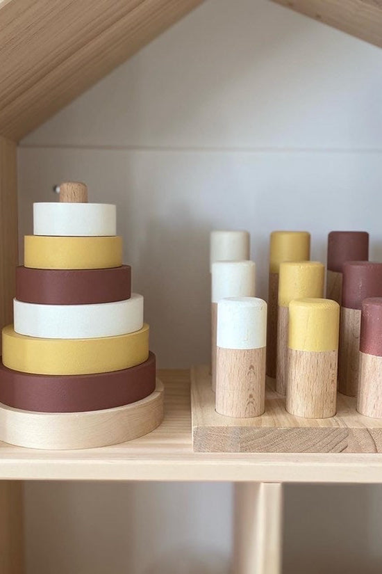 Forest Wooden Peg Board Sorter