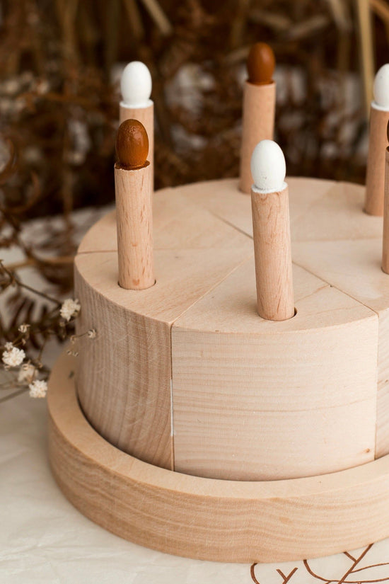 Wooden Birthday / Celebration Cake, Play Food Cake