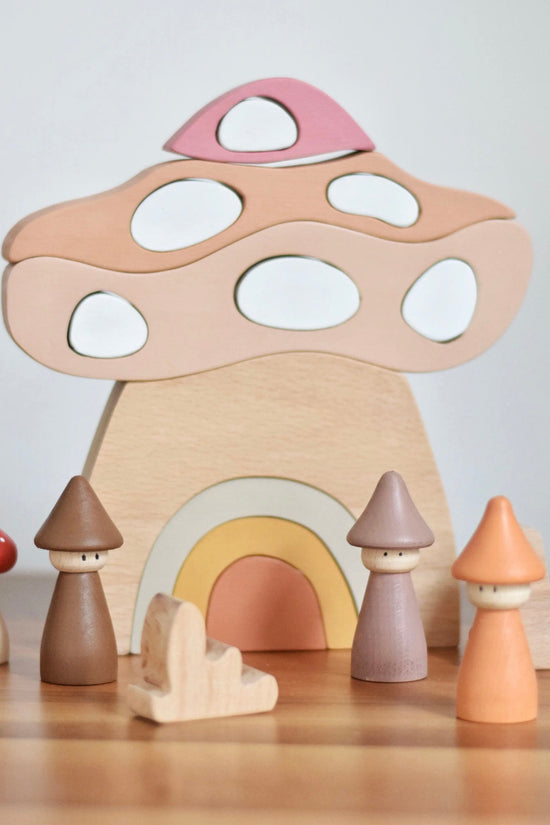 Mushroom House Stacker Puzzle