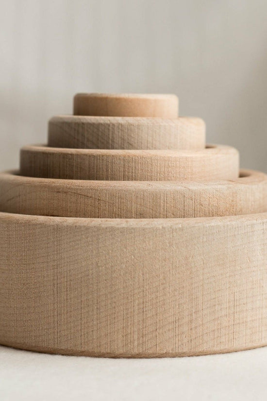 Baby Stacking Bowls, Wooden Stacking / Nesting Cups
