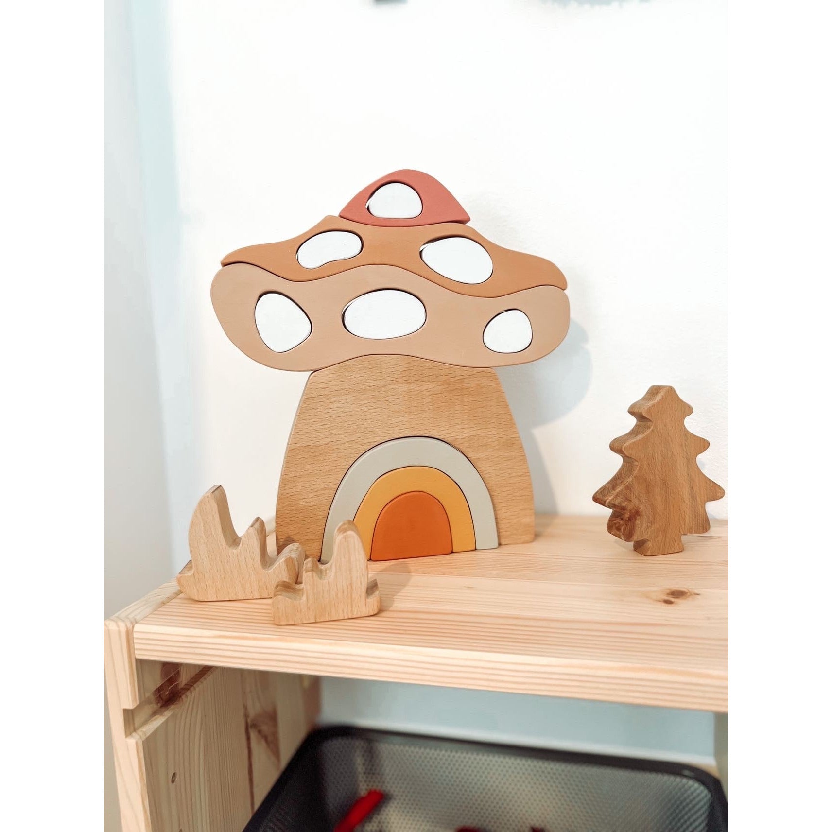 Mushroom House Stacker Puzzle
