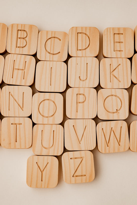 Wooden Alphabet Cubes