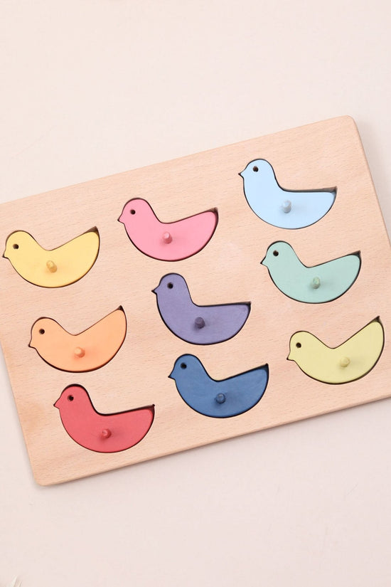 Colour Sorting Bird Peg Puzzle