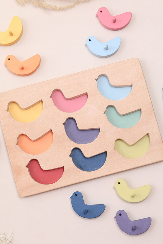 Colour Sorting Bird Peg Puzzle