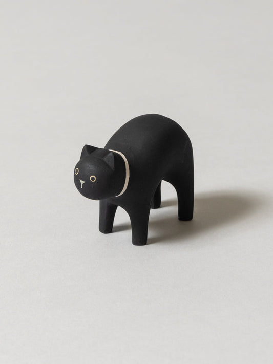 Wood Black Cat