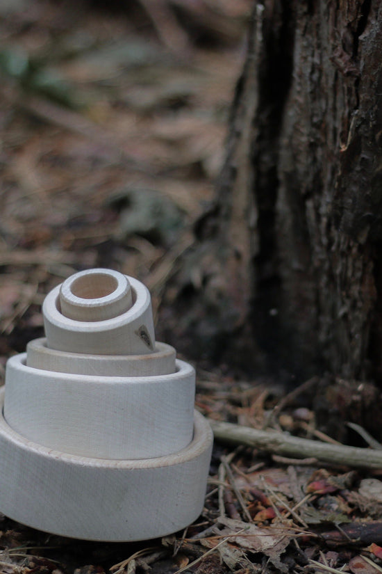 Baby Stacking Bowls, Wooden Stacking / Nesting Cups