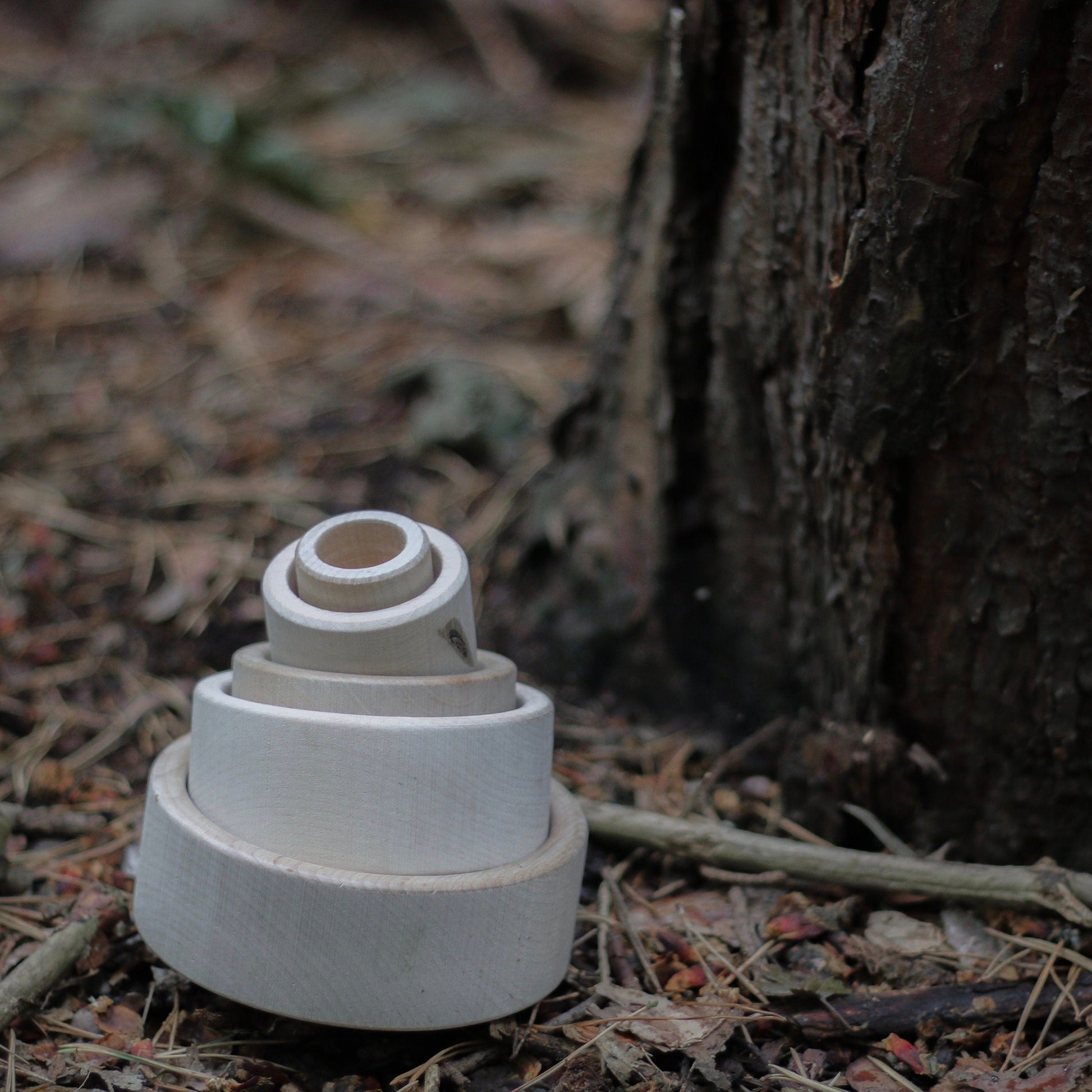 Baby Stacking Bowls, Wooden Stacking / Nesting Cups