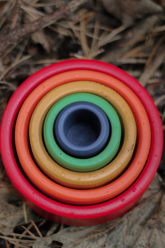 Baby Stacking Bowls, Wooden Stacking / Nesting Cups