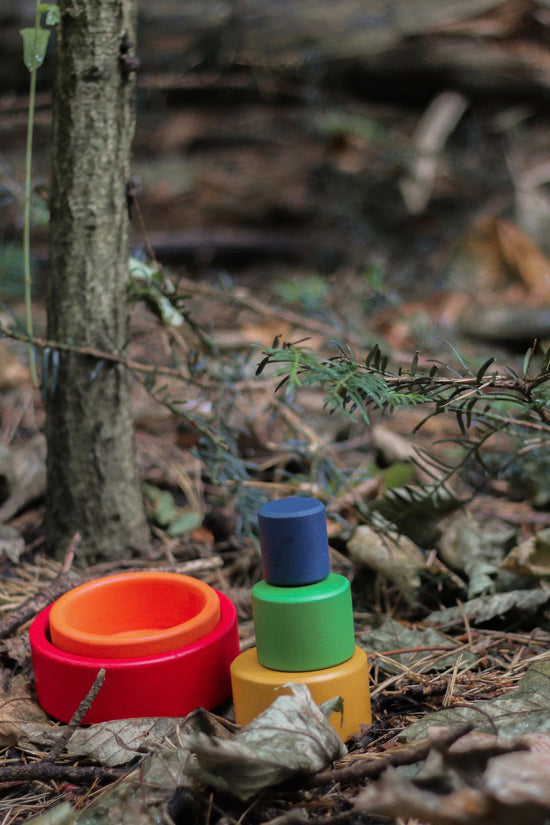 Baby Stacking Bowls, Wooden Stacking / Nesting Cups