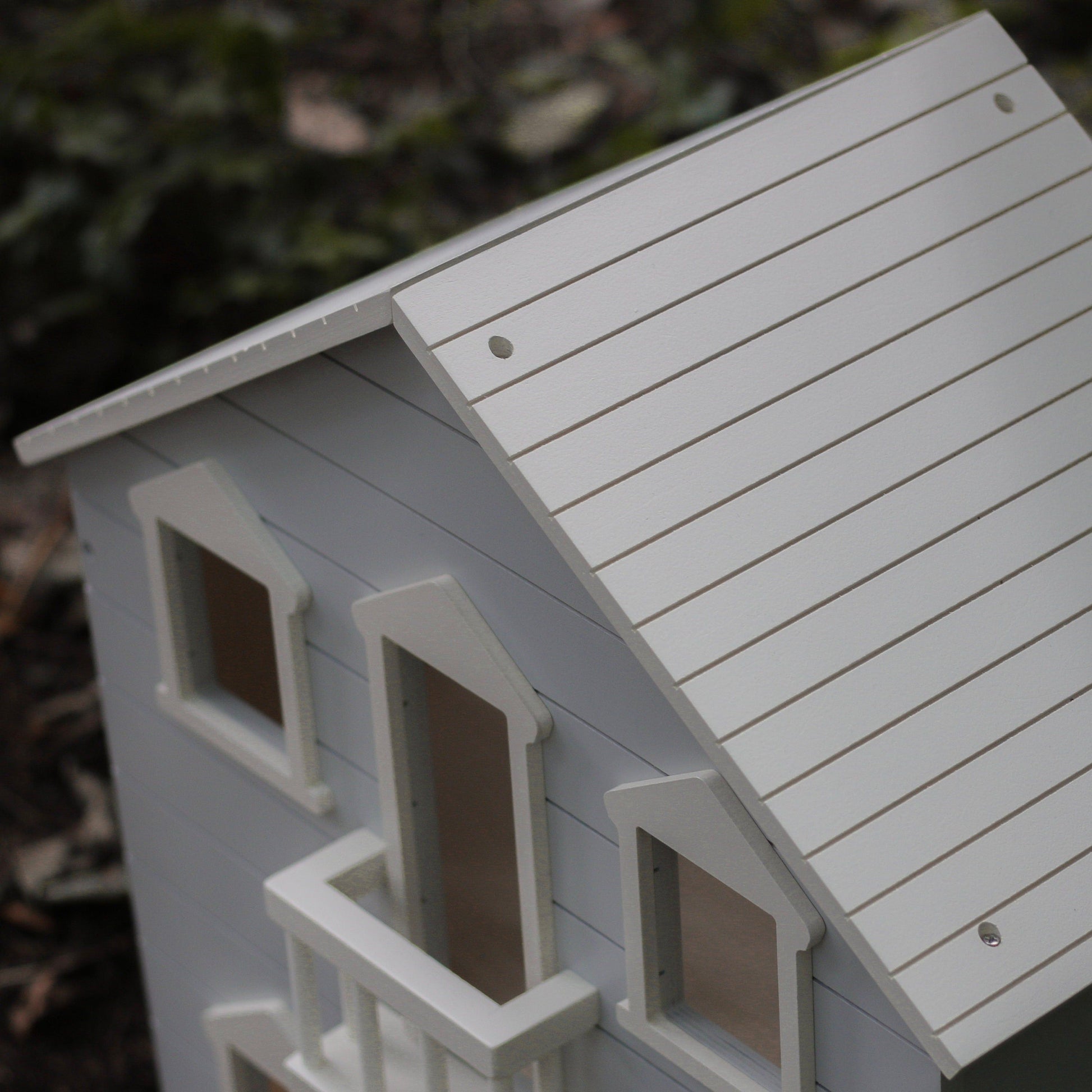 Grey Wooden Open Doll House