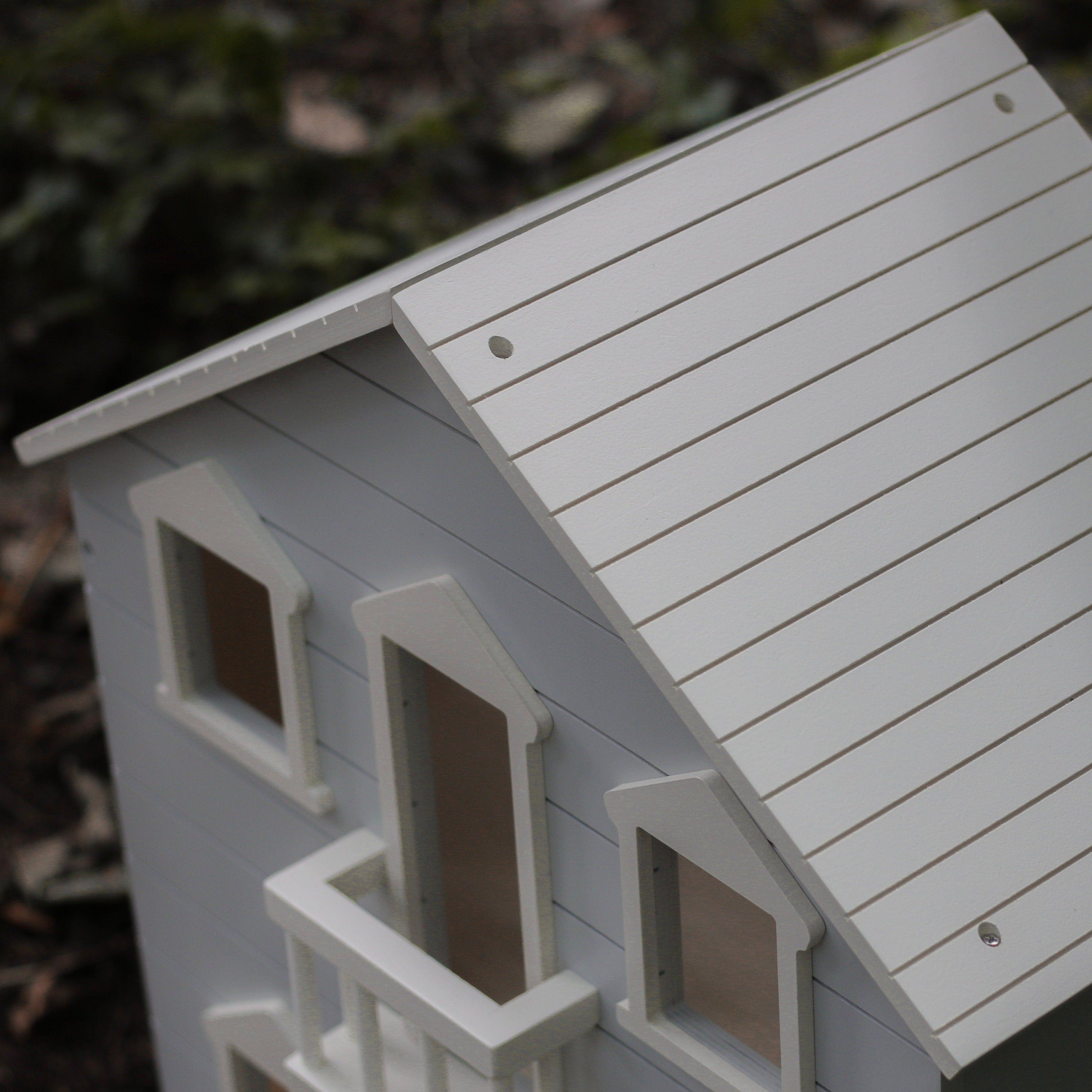 Grey Wooden Open Doll House