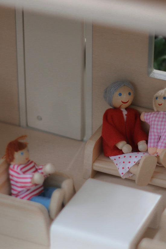 Grey Wooden Open Doll House