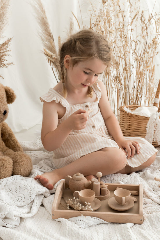 Wooden Play Tea Party / Cooking Set