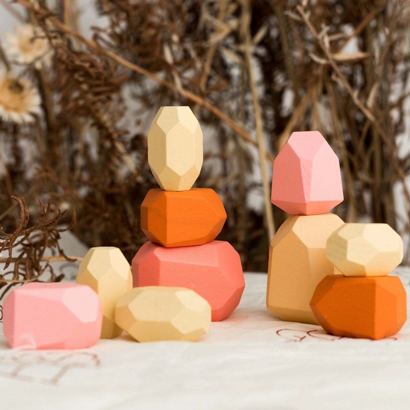Wooden Stacking Stones