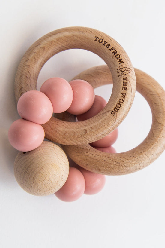 Wooden Baby Rattle Teether