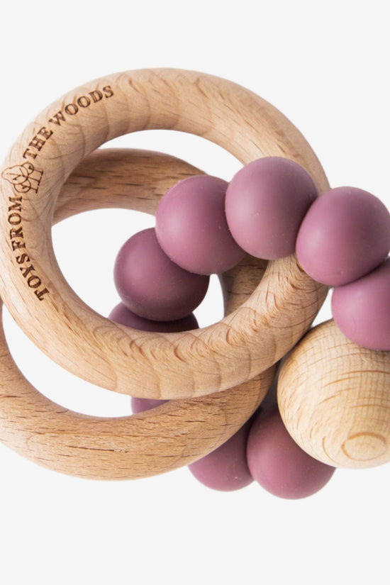 Wooden Baby Rattle Teether