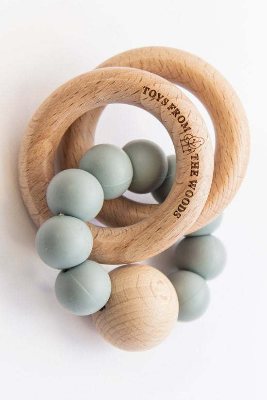 Wooden Baby Rattle Teether