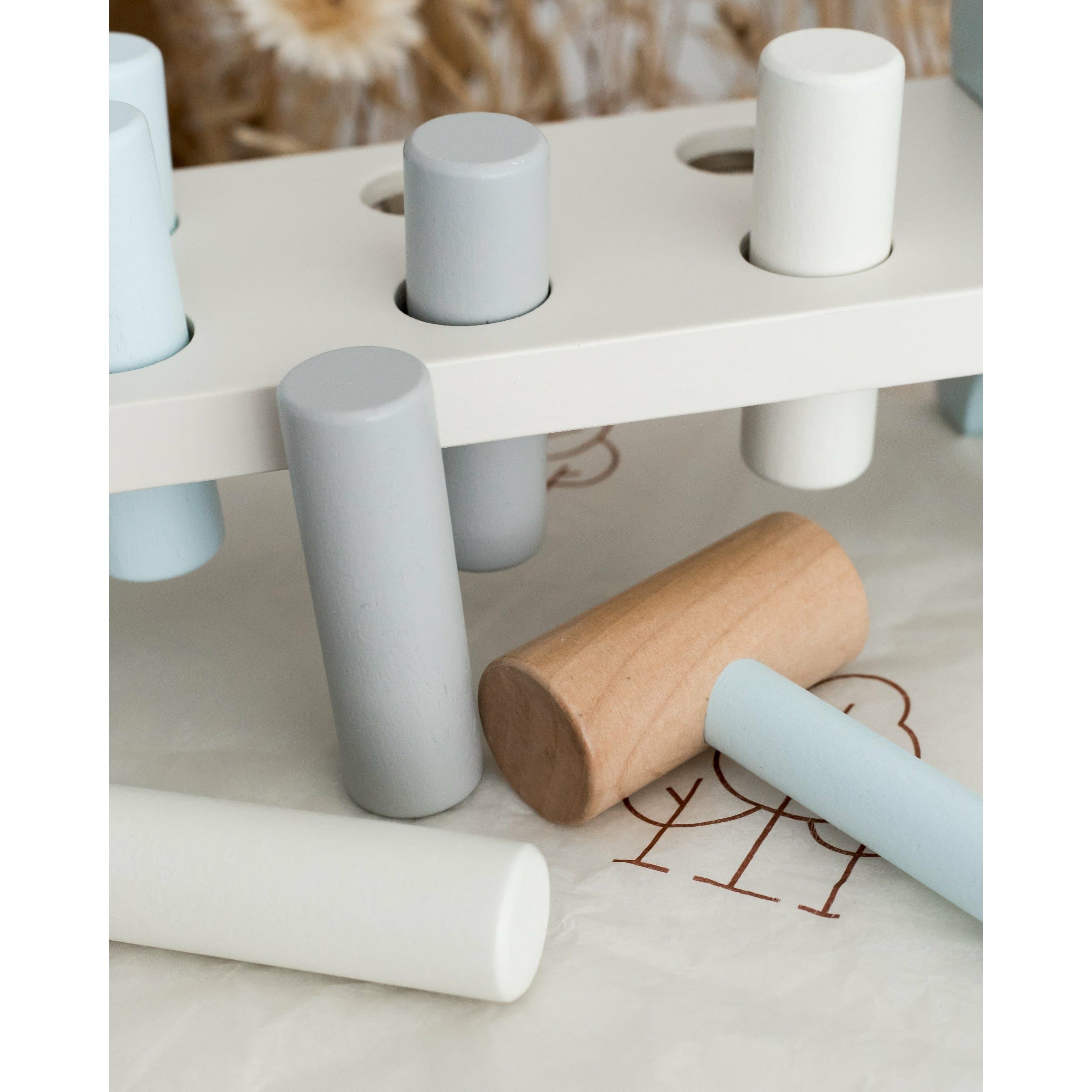 Blue Peg Hammer Bench